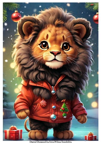 EW A4 Xmas Lion 02