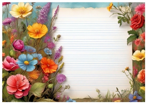 EW A4 Journal Flower 02