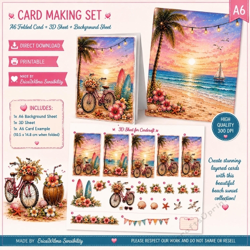 EW AI Card Making Set Fun on the beach 01 2026