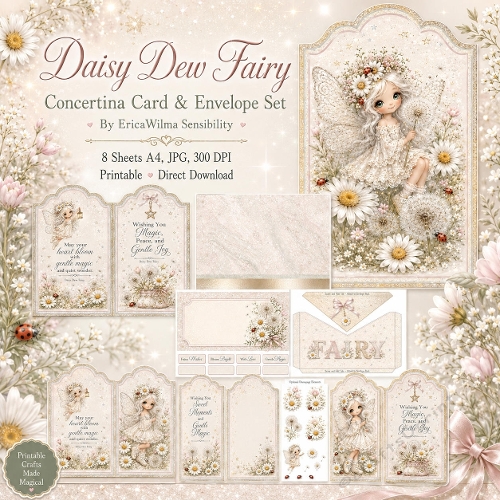 EW AI Cortina Cart & Envelope Daisy Dew Fairy 2026