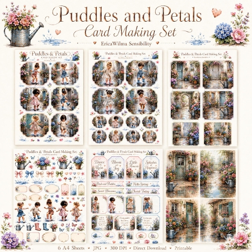 EW AI Card Making Set Puddles and Petals 2026