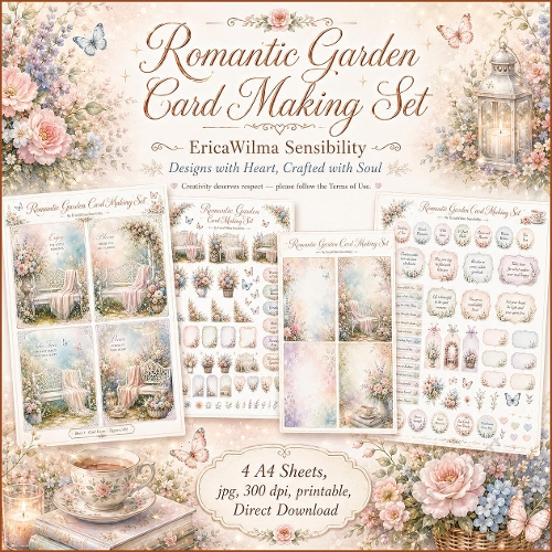 EW AI Card Making Set Romantic Garden 2026
