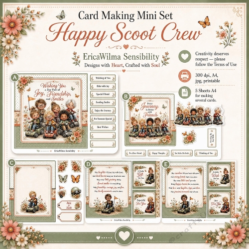 EW AI Card Making Minie Kit Happy Scoot Crew 2025