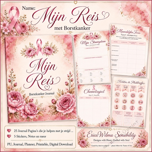 EW AI Mijn Reis - Borstkanker Journal & Planner 2026