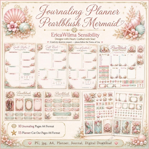 EW AI Journaling Planner Pearlblush Mermaid