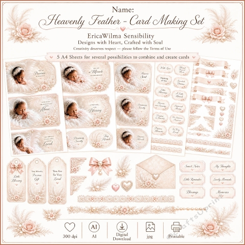 EW AI Heavenly Feather - Card Making Set 2026