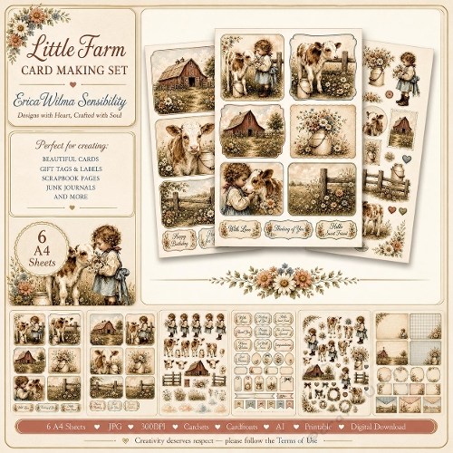 EW AI Little Farm - Card Making Set