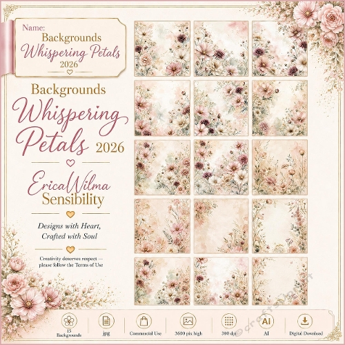EW AI Whispering Petals - Backgrounds 2026