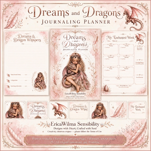 EW AI Dreams and Dragons - Journaling planner 2026