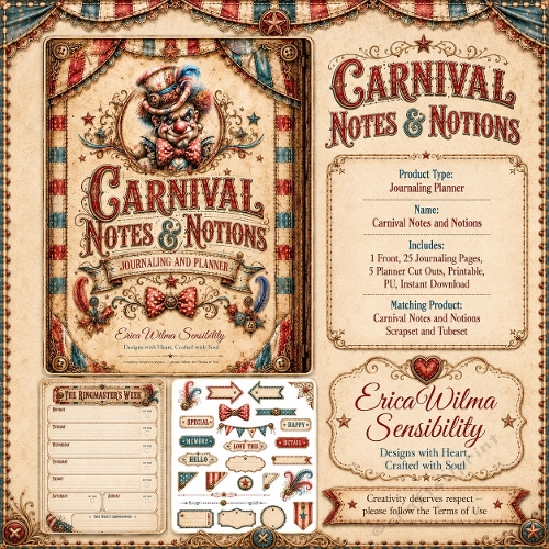 EW AI Carnival Notes and Notions  - Journaling Planner 2026