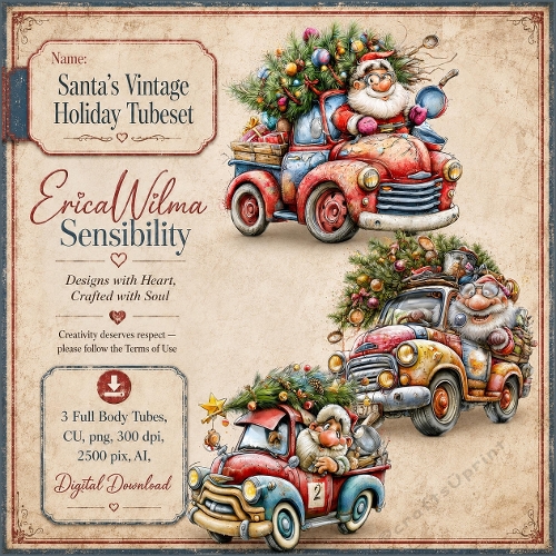 EW AI Santas Vintage Holiday - Tubeset 2026