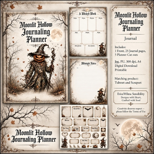 EW AI Moonlit Hollow - Journaling Planner 2026