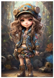 EW A4 Steampunk Girl 01