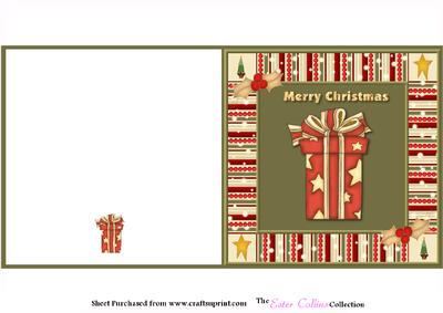 Christmas Present Square Cut and Fold