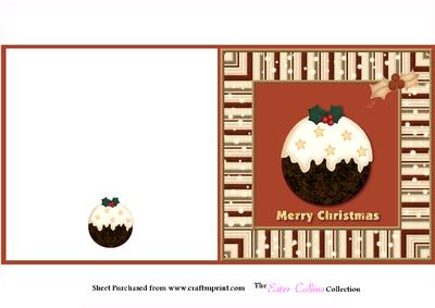 Christmas Pudding Square Cut and Fold
