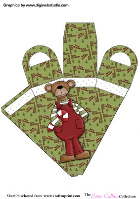 Christmas Bear Icicle Favor Box