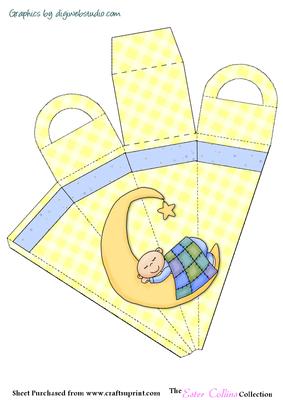 Baby Boy Icicle Favor Box