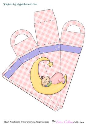 Baby Girl Icicle Favor Box