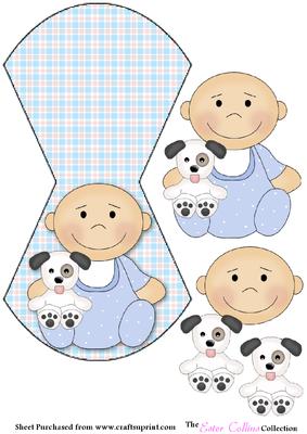 Baby Boy Wobble Card