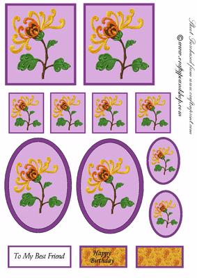 November Chrysanthemum Toppers