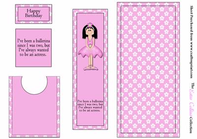 Bella Ballerina Bookmark Card