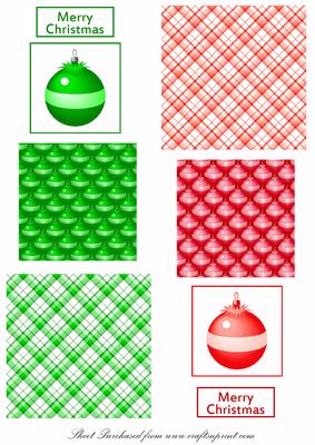 Square Christmas Toppers