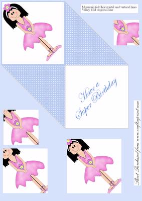 Bella Ballerina Spring Card