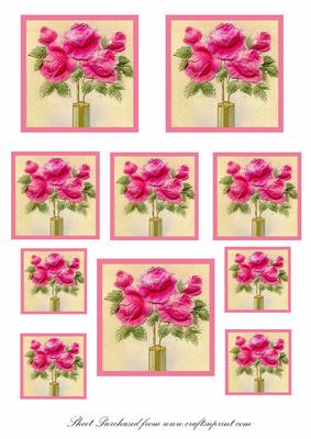 Cerise Rose Toppers
