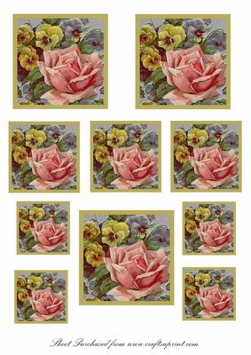 Rose & Pansy Toppers
