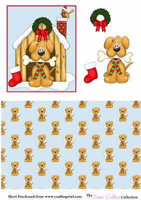 Xmas Doggie Step by Step