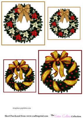 Xmas Wreath Toppers