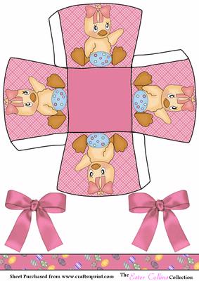 Easter Girl Chick Basket