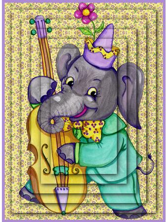 Ellie Elephant A4 Pyramid