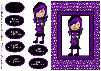 Emo Girl in Purple