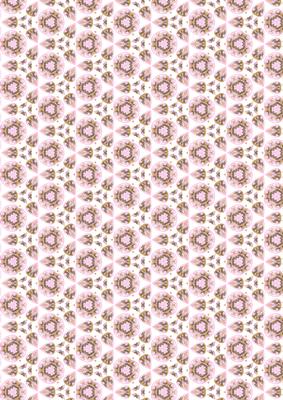 Baby Girl Teardrop Backing Paper 2