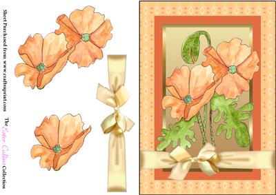 Peach Floral Quick Card