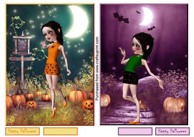 2 Halloween Toppers