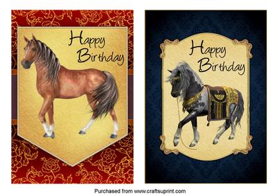 2 Horse Toppers
