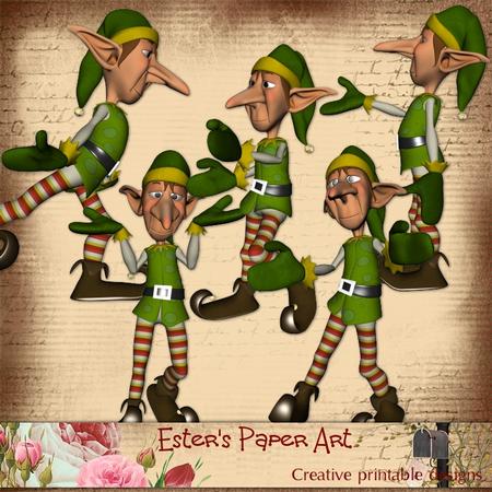 Christmas Elf - High Quality Poser Graphics