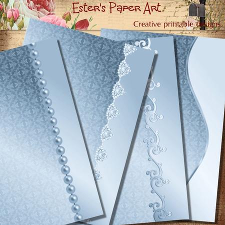 Luxury Card Fronts in Blue
