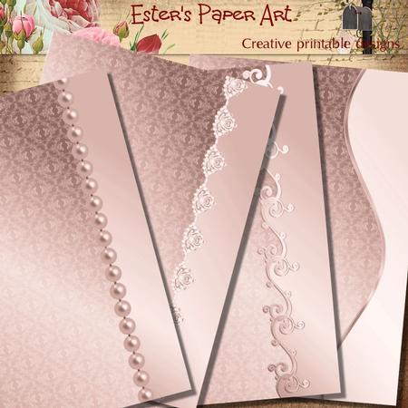 Luxury Card Fronts in Rose
