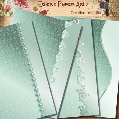 Luxury Card Fronts in Teal