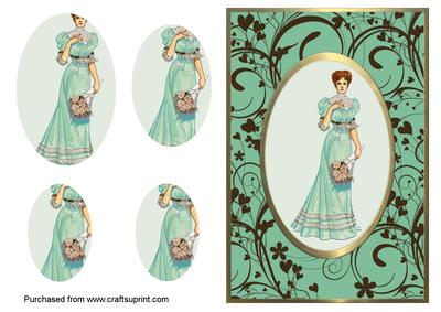 Lady in Green Topper