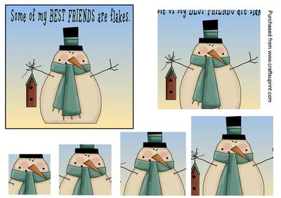 Best Friends Snowman Pyramage