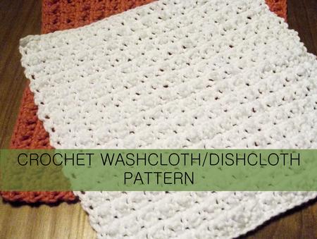 Lumpy Crochet Washcloth Dishcloth PDF Pattern