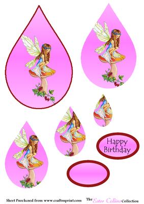 Mushroom Fairy Teardrop Pyramid