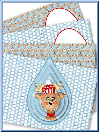 Reindeer Teardrop Pyramid Kit