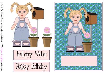 A5 Flower Girl Card Front