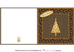 Christmas Tree Square Cut and Fold