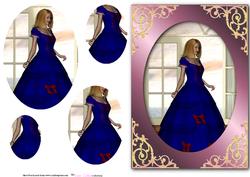 Lady in Blue Pyramid